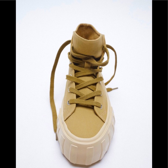 Zara Shoes - Zara canvas hightop sneakers